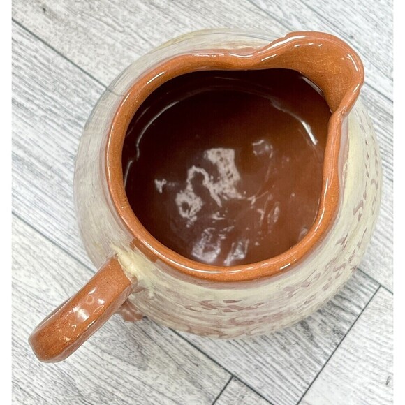 Wilder Redware CREAMER & SUGAR BOWL WITH LID Modern Farmhouse*Tiny Flaw Boho - Picture 8 of 16